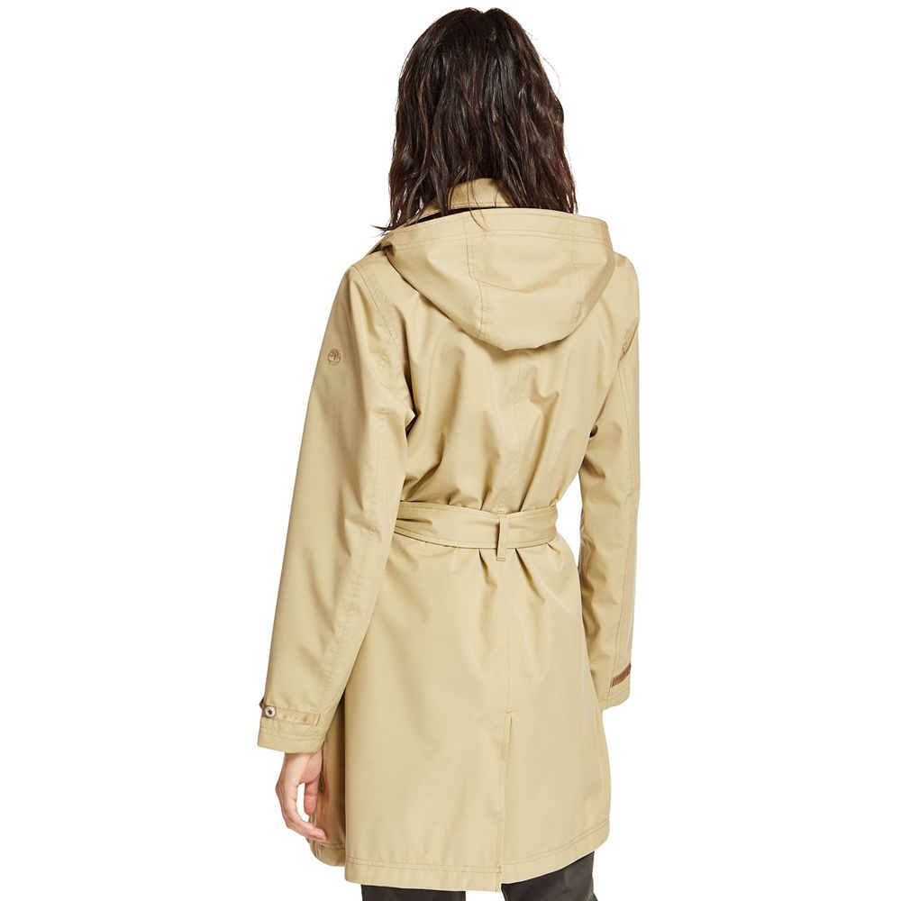 Timberland Παλτο Γυναικεια Χακί - Classic Waterproof Trench - Greece 1294875-UF